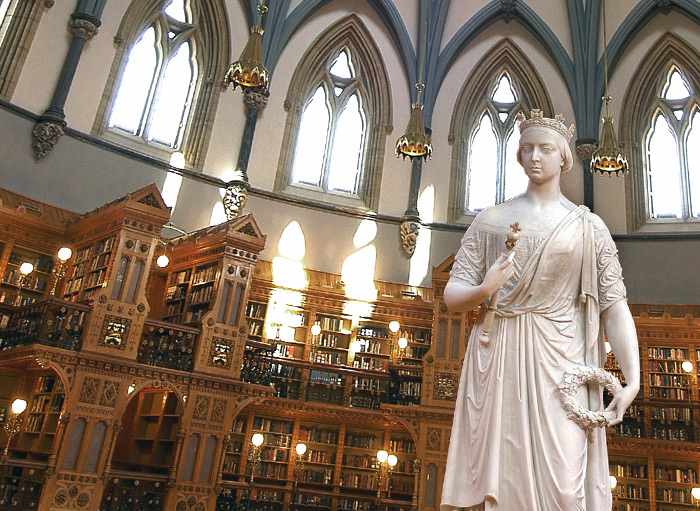 The dome’s windows allow sunlight into the Main Library